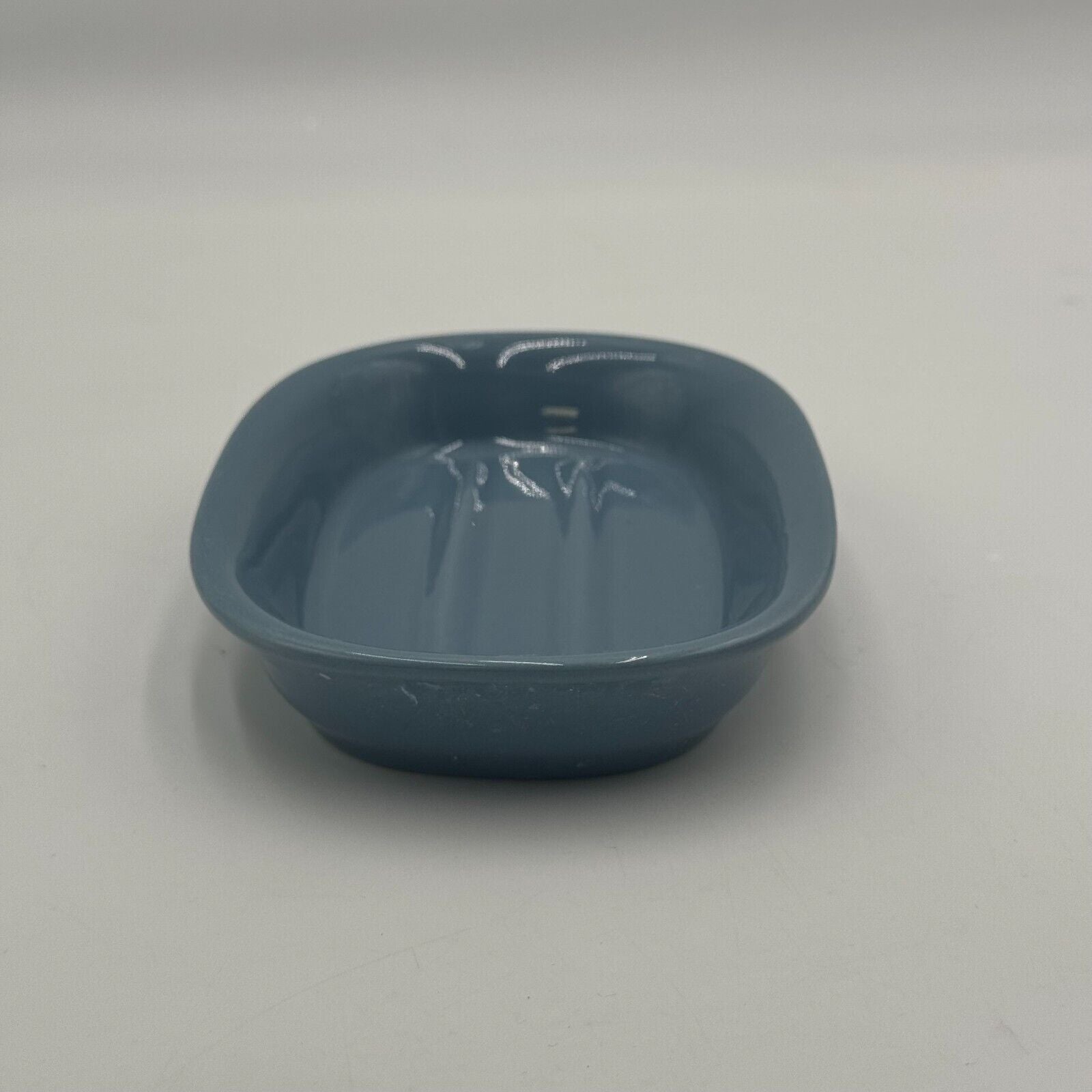 CB Blue Ceramic Soap Dish 6.5 x 4.5 inches