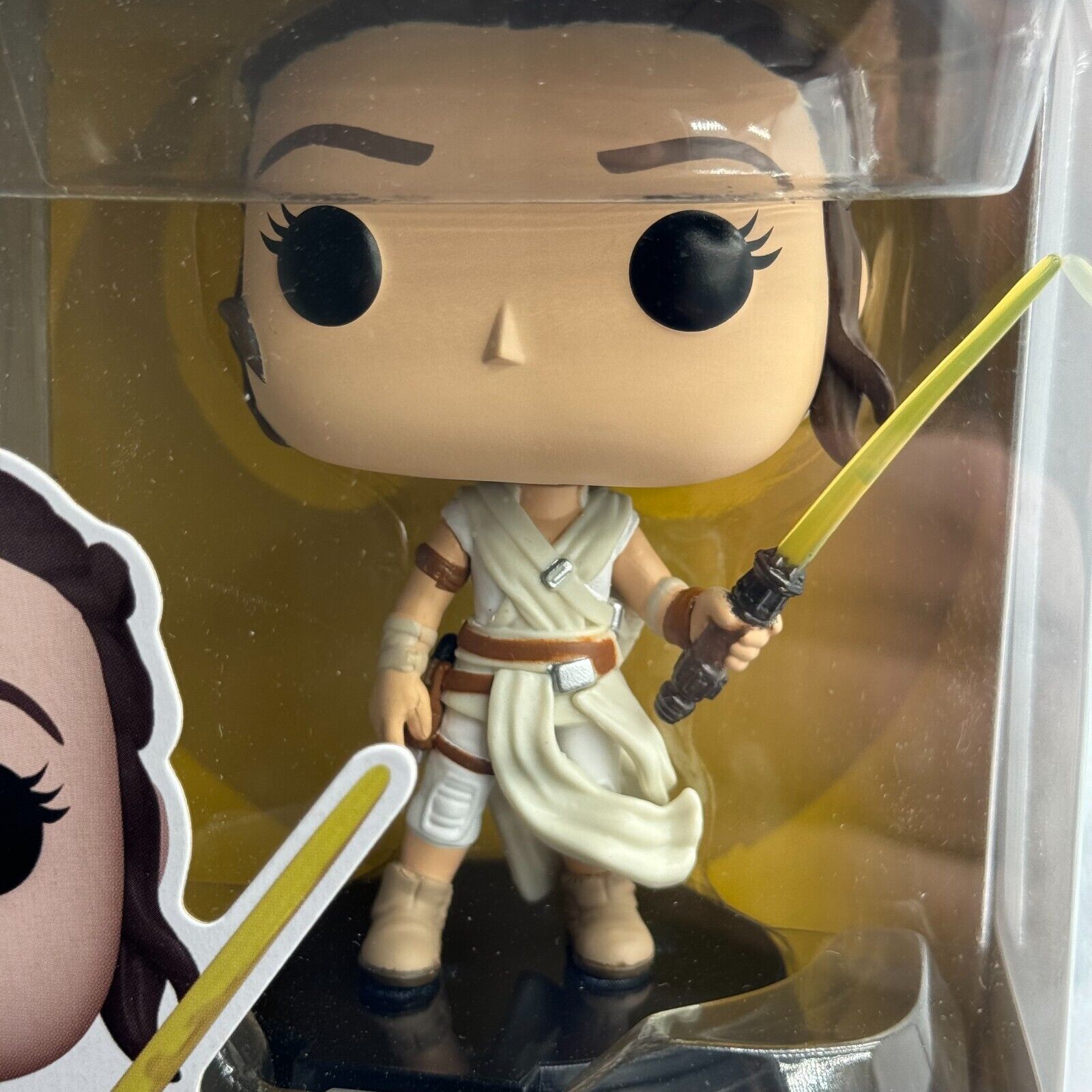 Funko Pop! Star Wars - Rey Yellow LightSaber #432 Bobblehead Disney New In Box