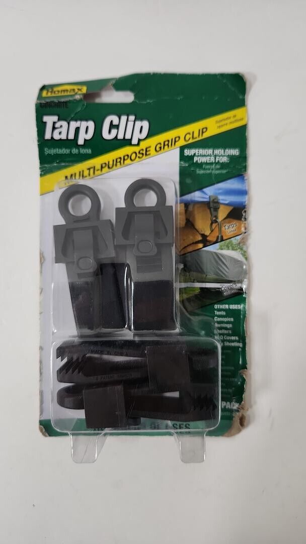 Homax Tarp Clips, Multi Purpose Grip Clip Camping Clip Tie Down Clamps