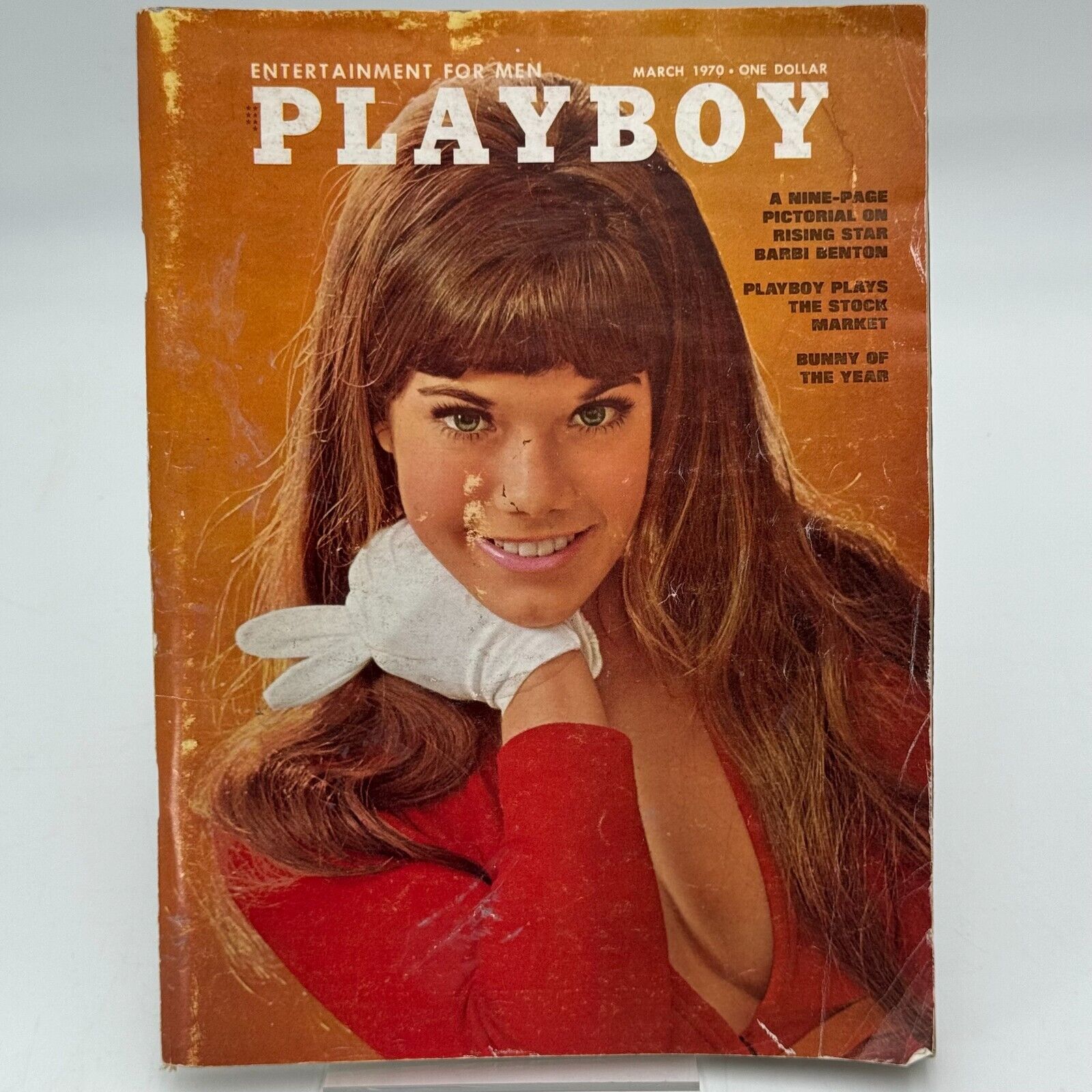 Playboy Vintage 1970 Lot of 2 Star Barbi Bunny of the Year Stock Market Girls