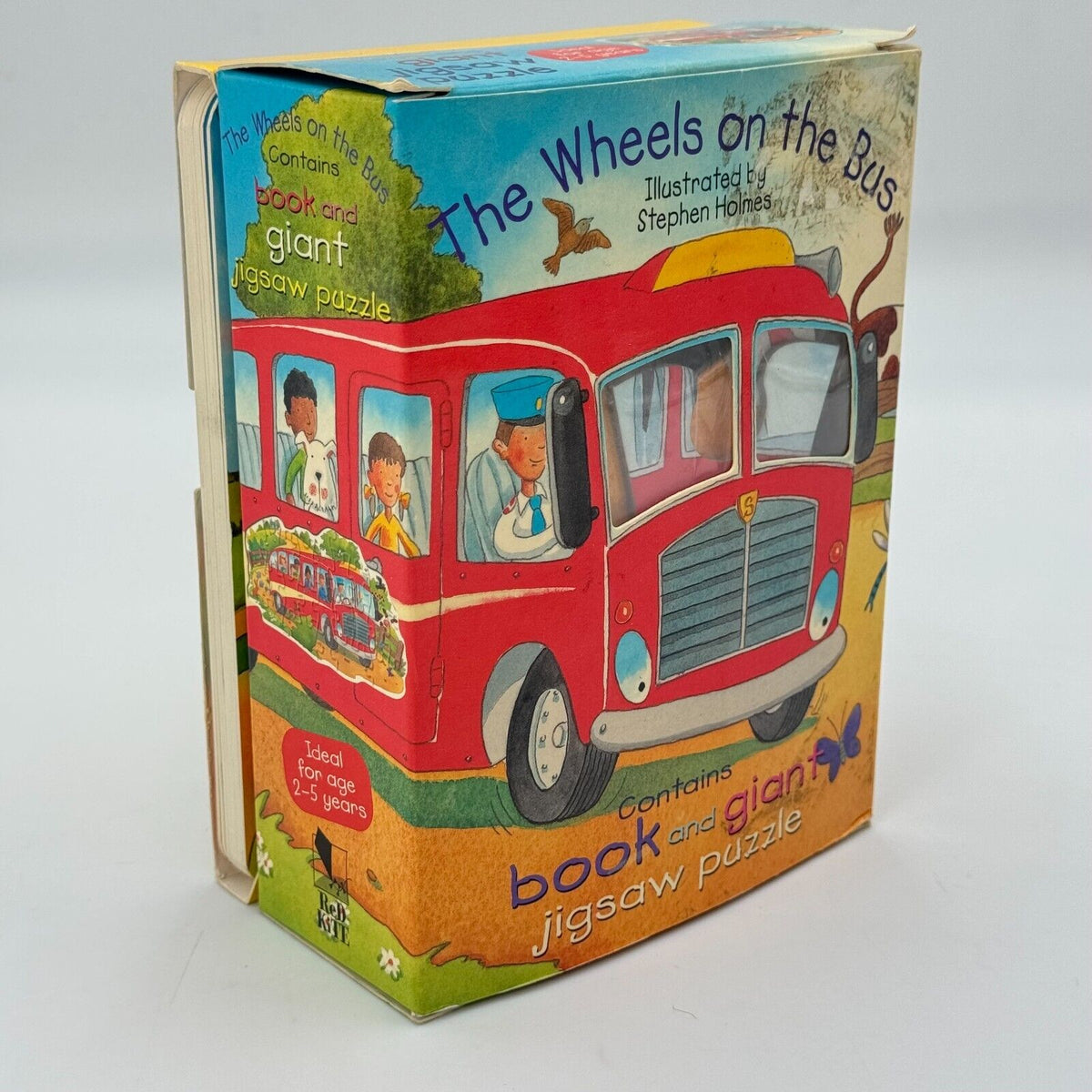 The Wheels On The Bus Illistrated 16 Page Book and Giant 25 Piece Jigsaw Puzzle