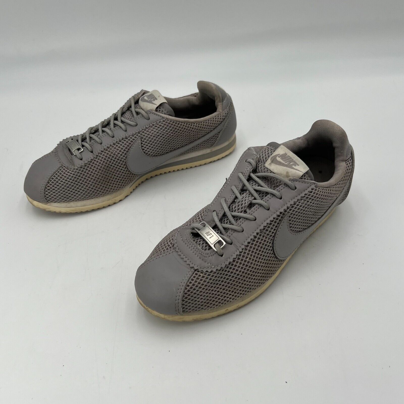 Nike Classic Cortez Premium AF1 Women Grey Mesh Running Shoes 905614-005 Size 8