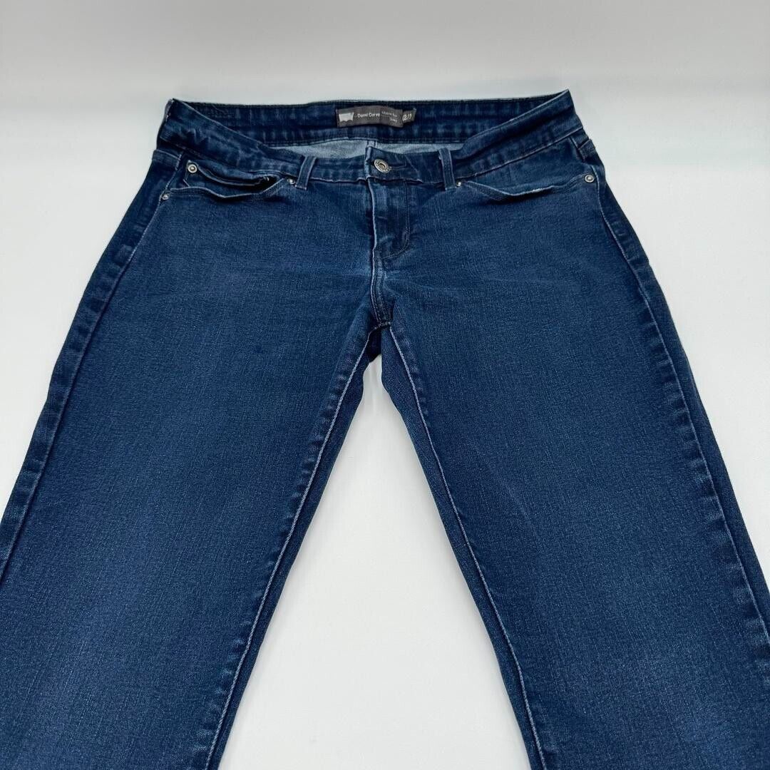 Levi Strauss Demi Curve Modern Rise Skinny Jeans Denim Blue Womens 12/31