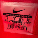 Nike Lunarlon Hyperquickness Basketball Shoes Red Mens Size 9 US 652775-606