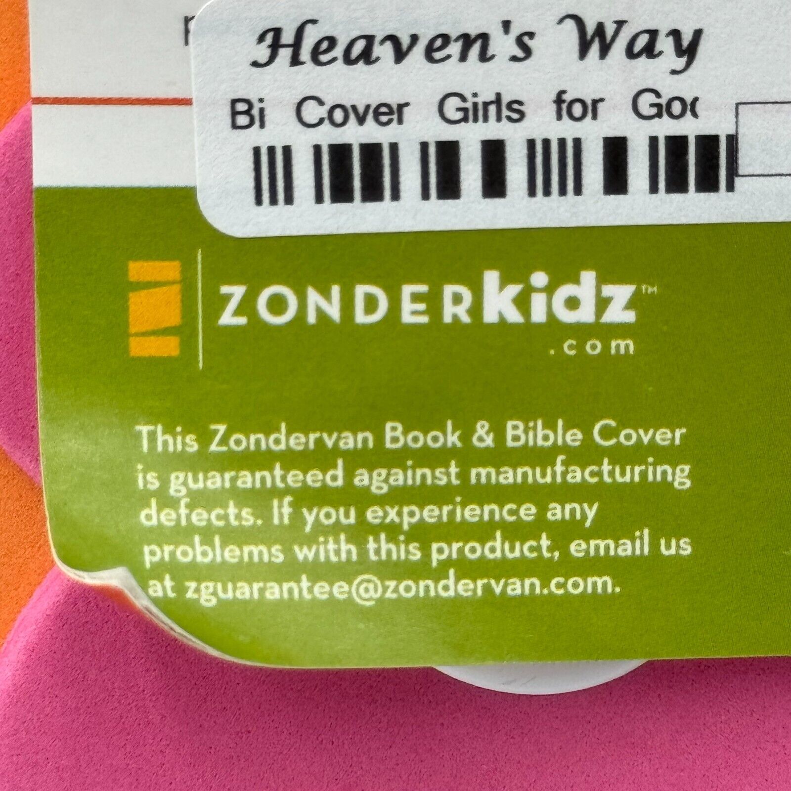 Zonderkidz Sparkly Pink Vinyl Felt Flowers Large 6.5 x 9.5 in Bible Cover NWT