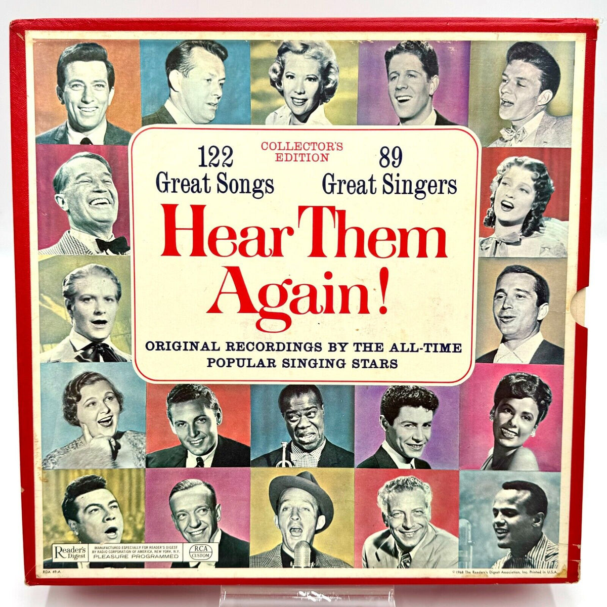 Readers Digest Hear Them Again 122 Great Songs 89 Singers Collectors Edition Box