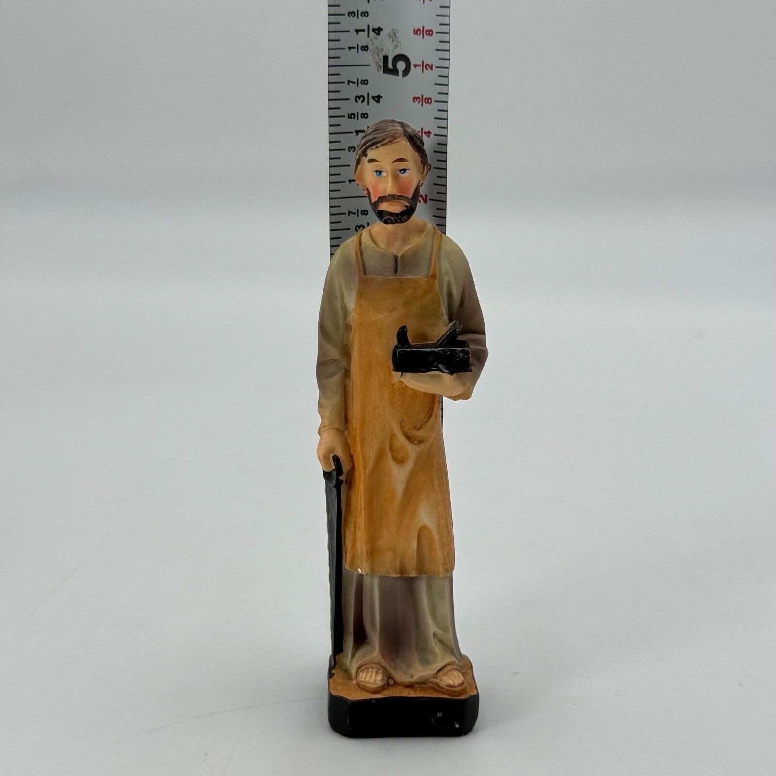 Saint Joseph 5” Figurine by Christian Brands Wood Worker Patron of a Happy Home