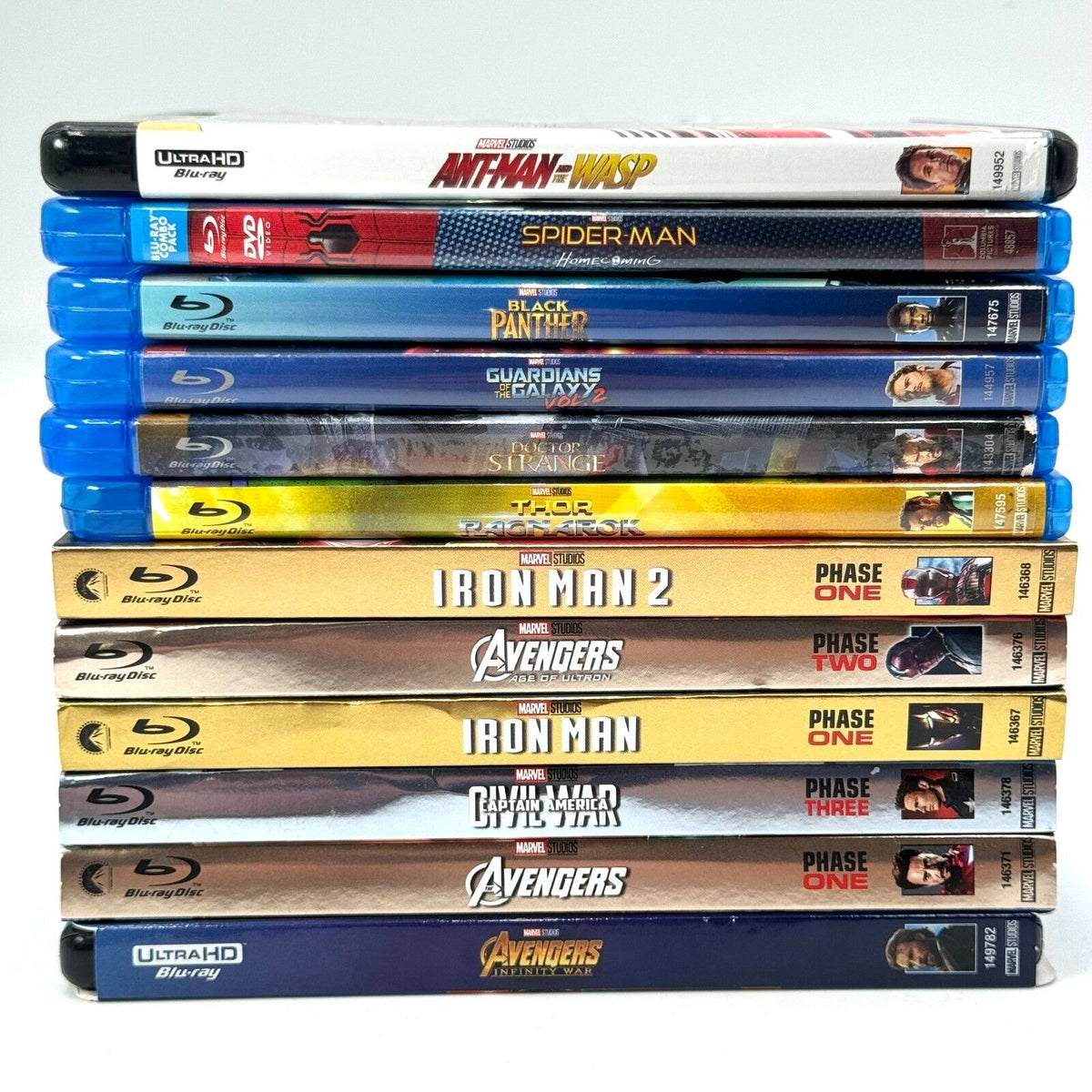 Marvel Universe Movies DVD 10 Film Mixed Collection Avengers Ironman Thor Hulk