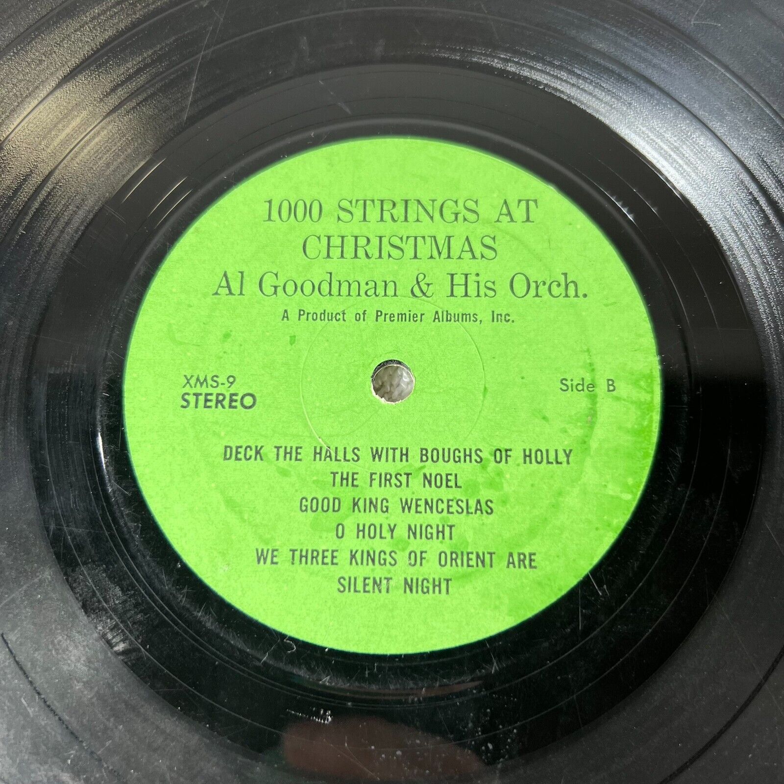 1000 Strings At Christmas by Al Goodman And His Orchestra XMS-9 Record Vinyl LP