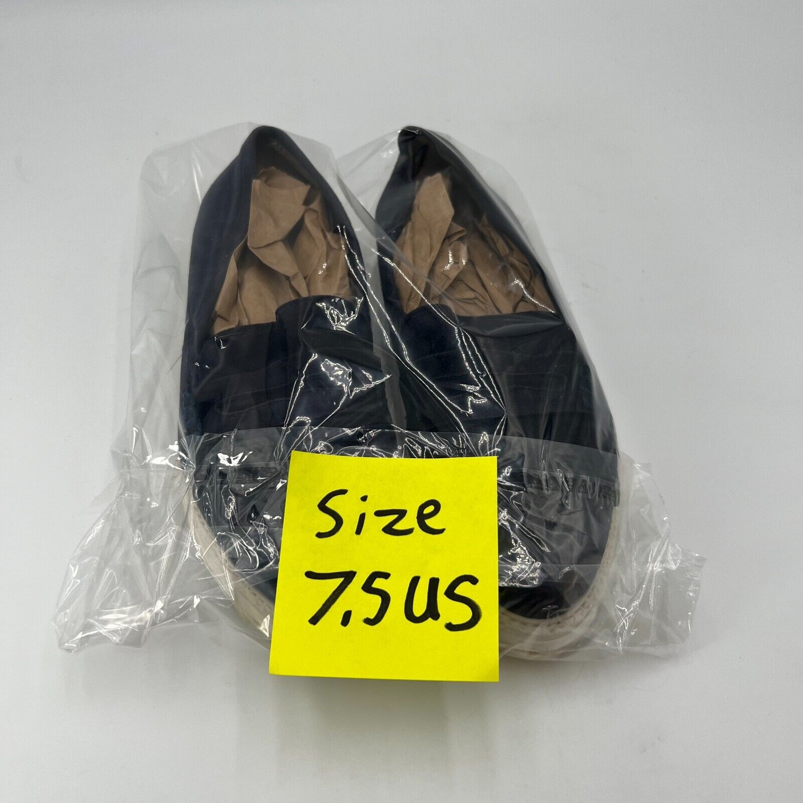 Anthropologie KMB Blue Suede Shoes Loafer Slip On Navy Tassel Womens Size 7.5
