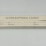 2 Pack Autom Baptismal 10in Candles Blue Cross Catholic Dedication Godparent NIB