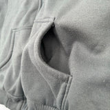 Street Rules Advancement Fashion Zip Up Hoodie Faix Fur Lining Jacket Gray Men M