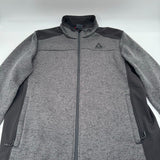 Gerry Knit Fleece Outdoor Full-Zip Jacket Pockets Gray Sweater Jacket Mens XL