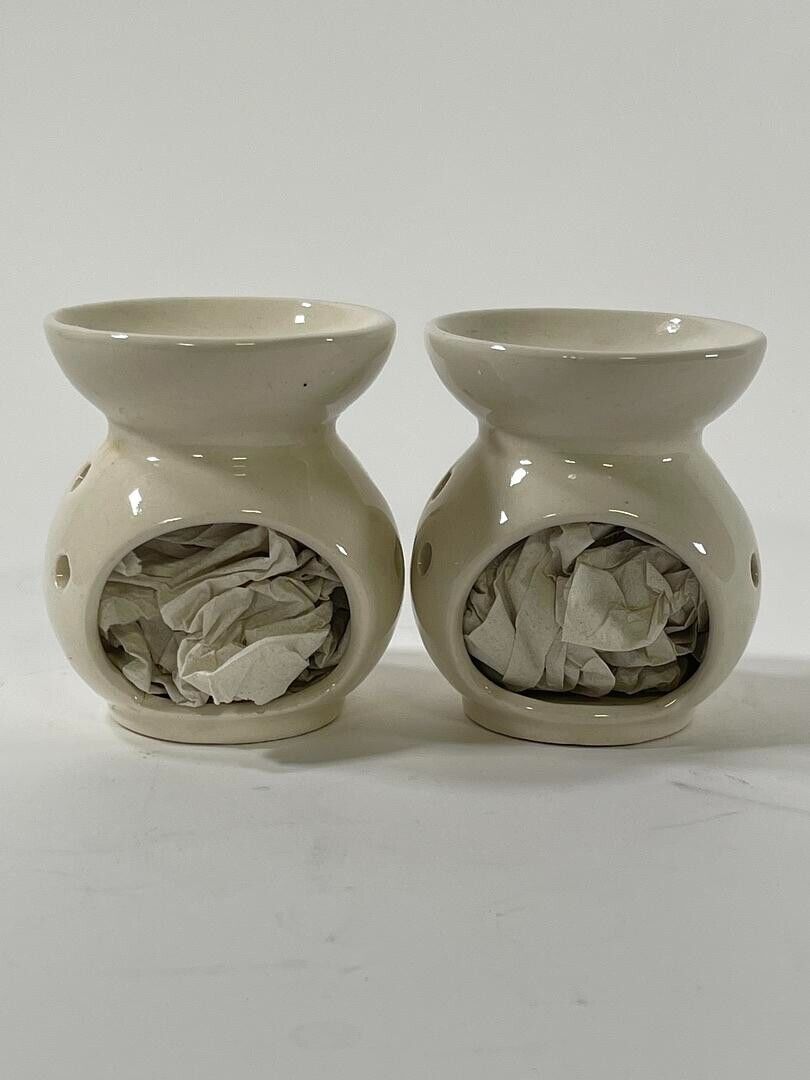 Miniature Cream White Ceramic | Essential Miniature Candle Holders | 3.5" Height