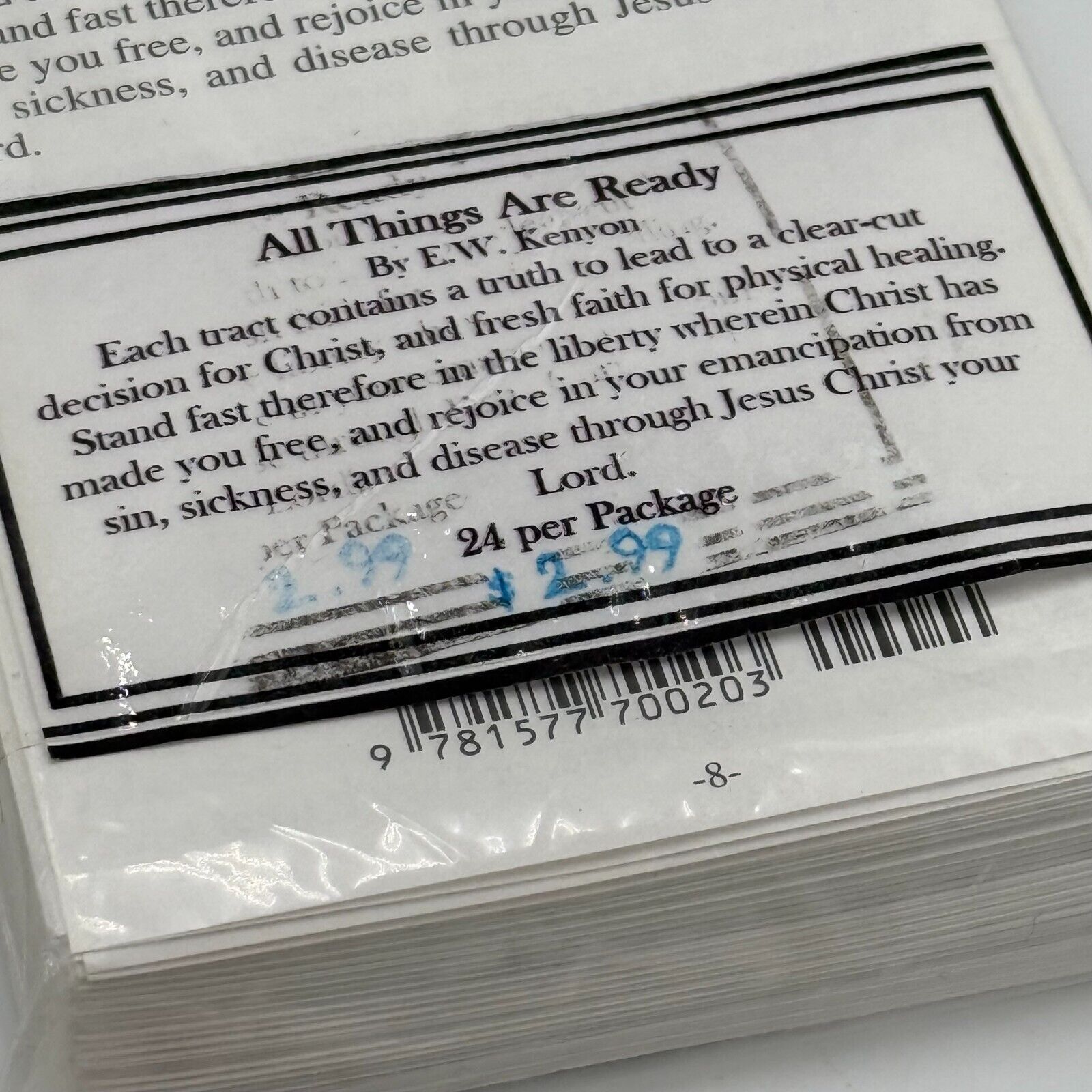 Lot of 100+ Christian Prayer Cards Plastic & Cardstock Gospel Faith Love NEW