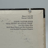 Eddie Cantor - Ida, Sweet as Apple Cider & Other Hits - RCA Camden LP CAS-870