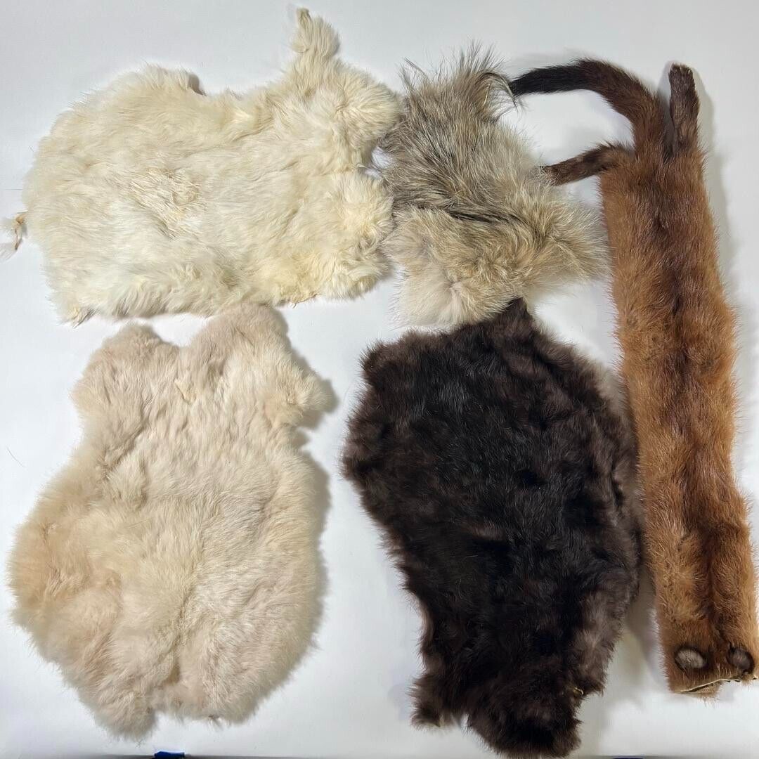 Assorted Real Fur Pelts - Animal Furs