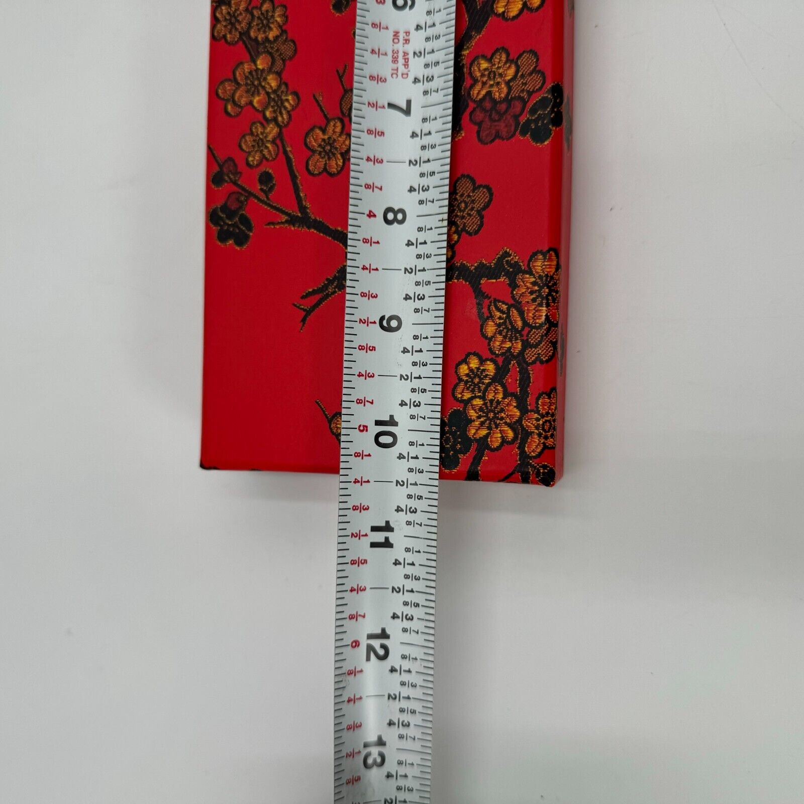 Authentic Chinese Chopsticks & Rests From China Red Floral Decorative Design NIB