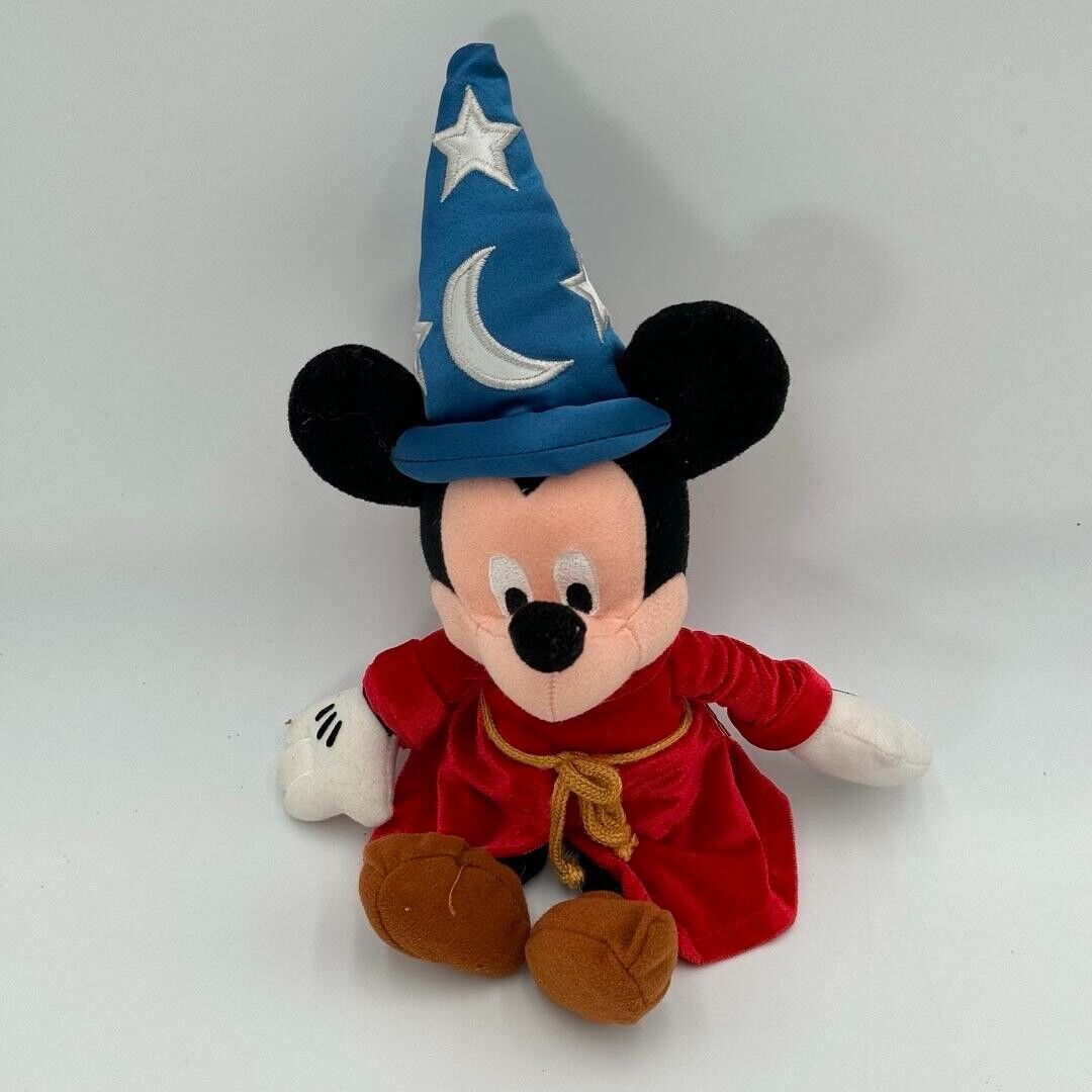 Vintage Disney Fantasia Sorcerer 2000 Mickey Bean Bag Plush Toy Adorable