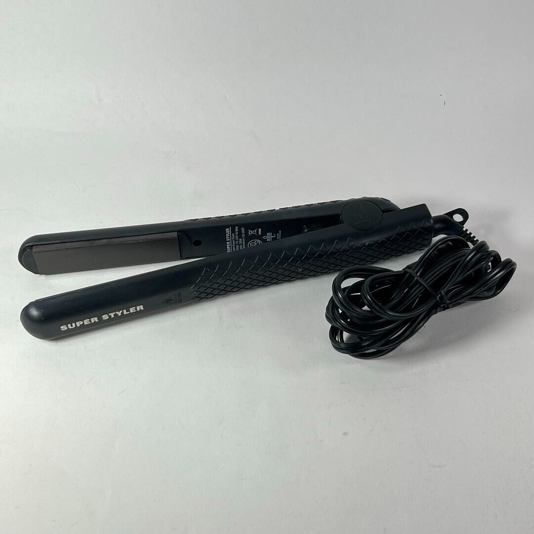 Herstyler Superstyler Cutting-Edge Design Black Flat Iron & Grande Curling Iron