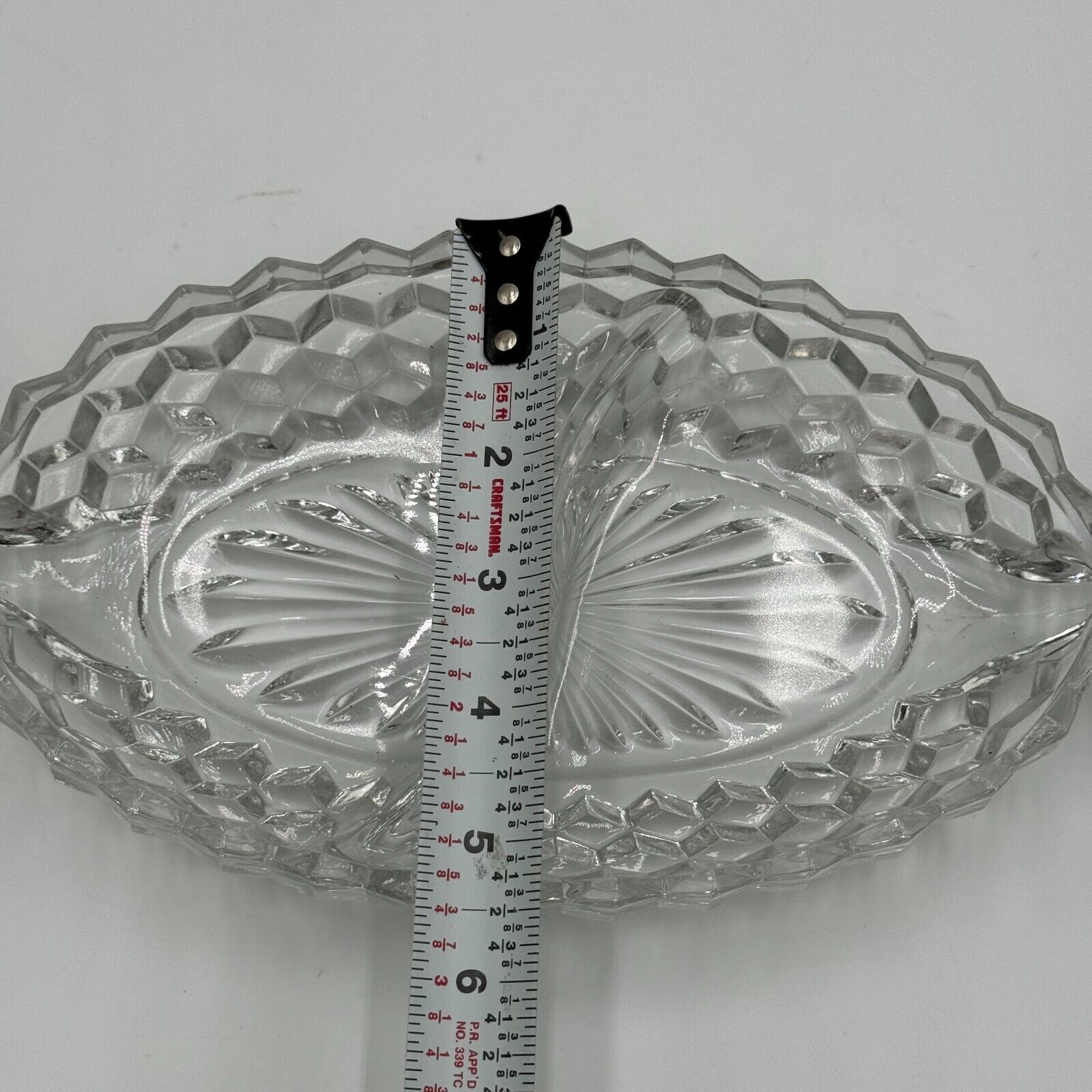 Vintage 50s Anchor Hawking Fine Crystal 21 Piece Dining Set Cups Saucers Plates