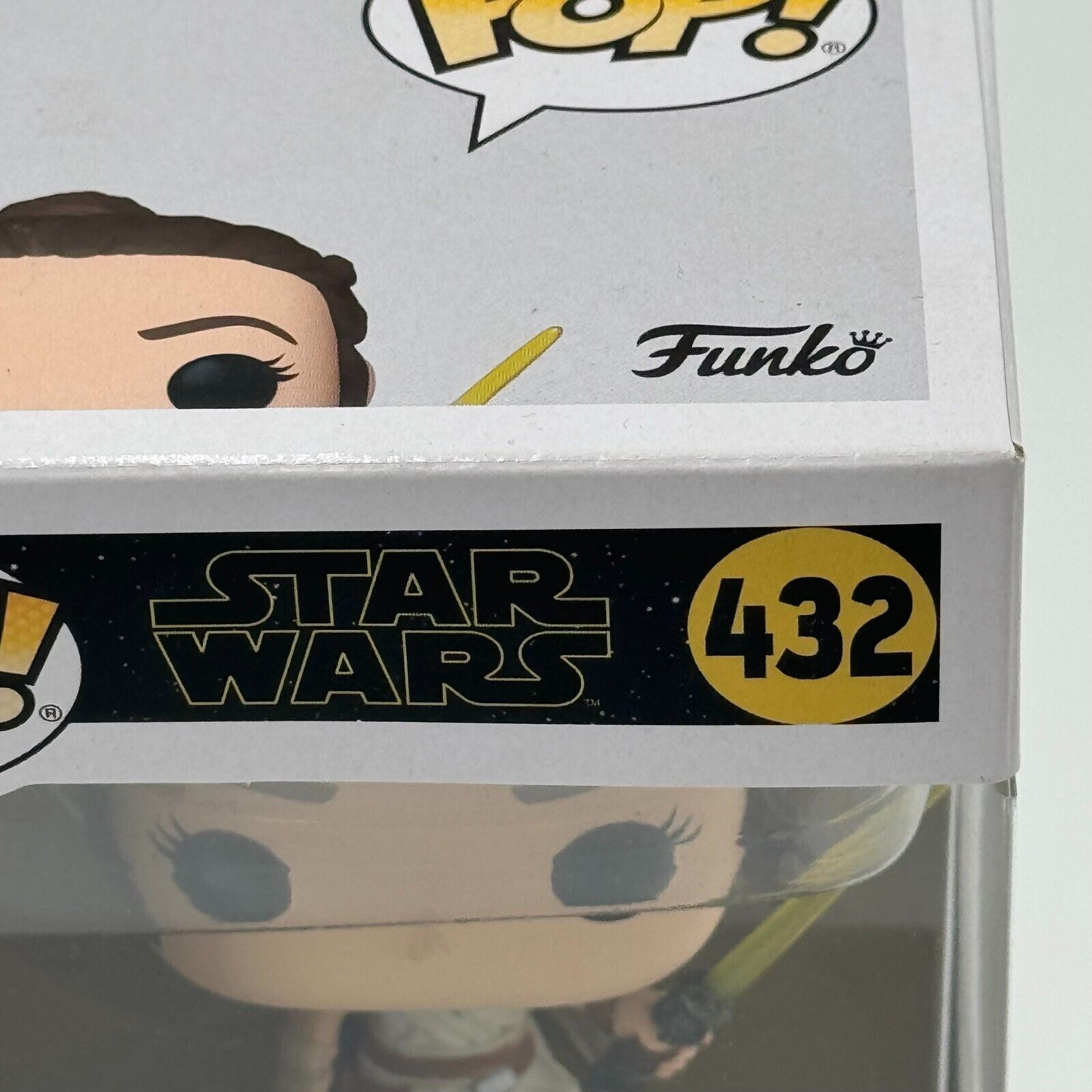 Funko Pop! Star Wars - Rey Yellow LightSaber #432 Bobblehead Disney New In Box