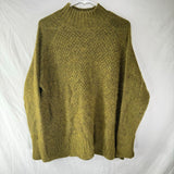 H&M Knitted Knot Jumper Sweater Olive Green Pullover L.O.G.G. Women’s Size M