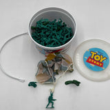 Walt Disney Toy Story Bucket Green Army Men Soldiers - Bucket O Soliders Toys