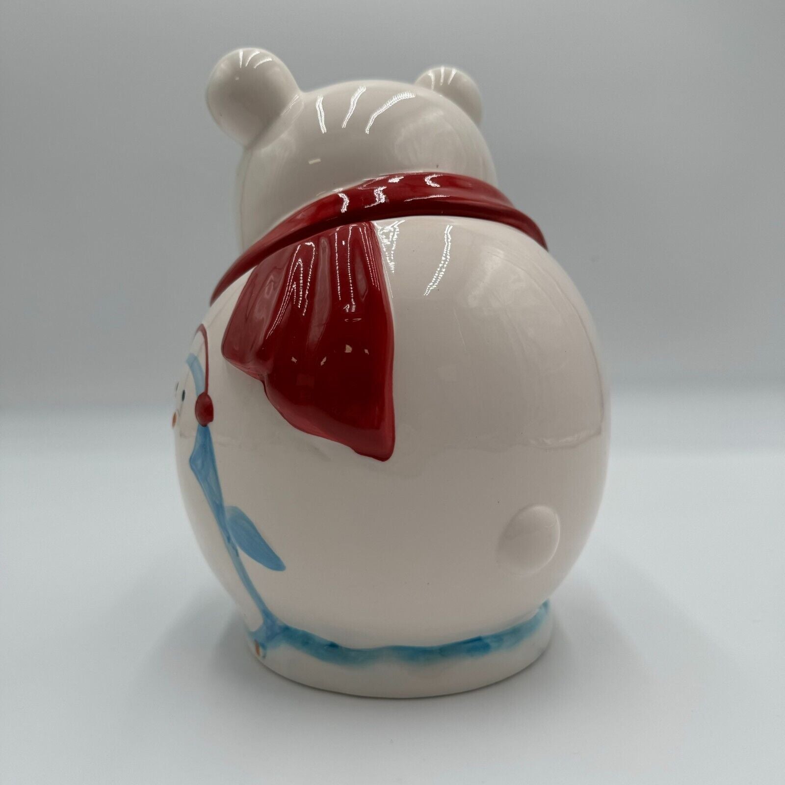 Christmas Teddy Bear  Penguins Cookie Jar Ceramic