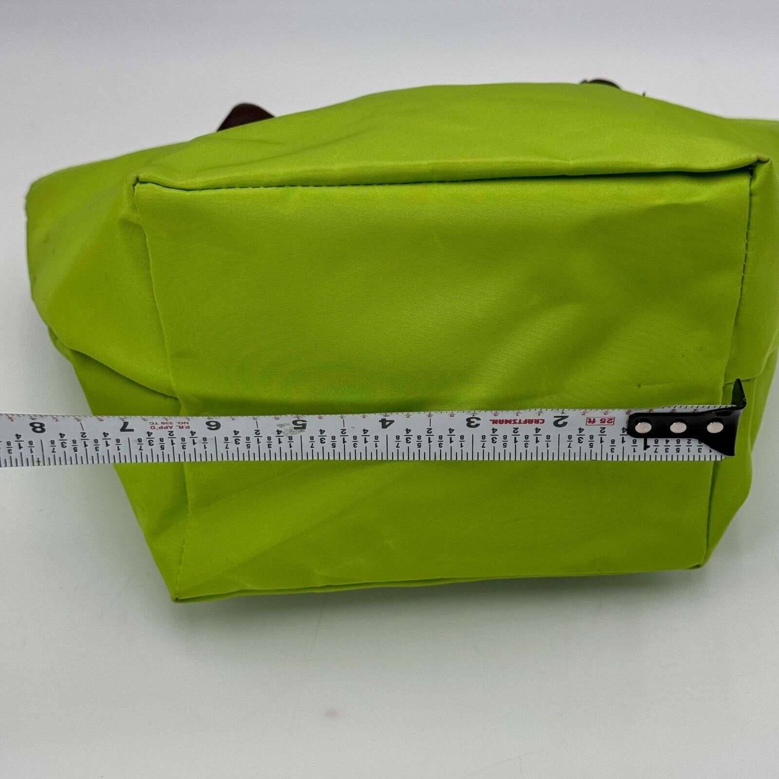 JoAnn Marie Designs Double Handle Mini Tote Purse Lime Green Brown Night Out NWT