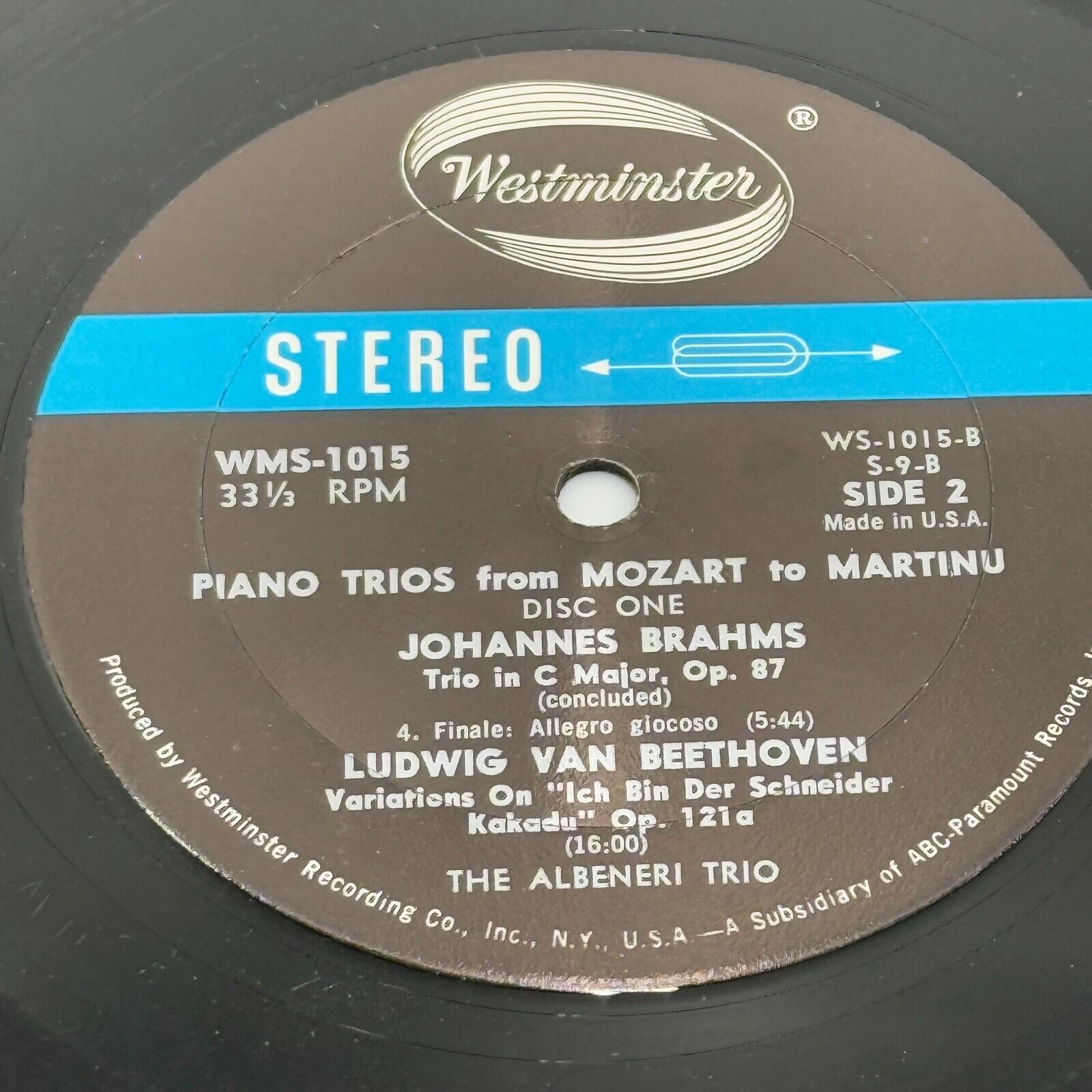 Rare Piano Trios From Mozart To Martinu The Albeneri Trio Vinyl 3LP Records