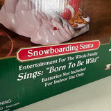 Trim a Home Snowboarding Santa Christmas Decor Holiday