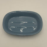 CB Blue Ceramic Soap Dish 6.5 x 4.5 inches