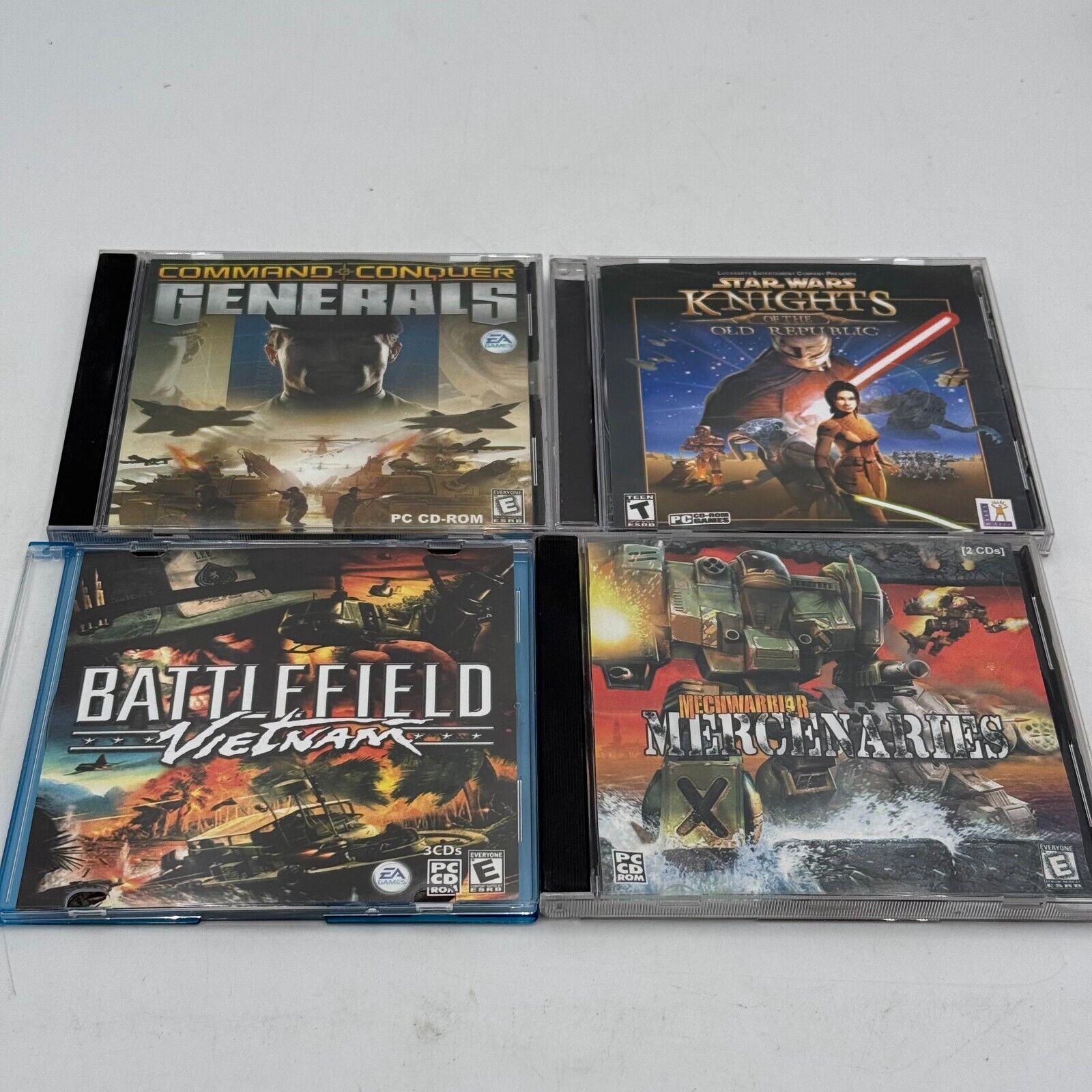 Lot of 36 PC Games Retro Arcade Battlefield Halo Star Wars Strategy Puzzle