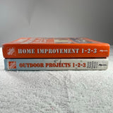 The Home Depot: Home Improvement & Outdoor Projects 1-2-3 Meredith 2 Book Set HC