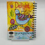 Divinity Boutique Colorful Bird Art Design With Bible Verse 6x9in Notebook NEW