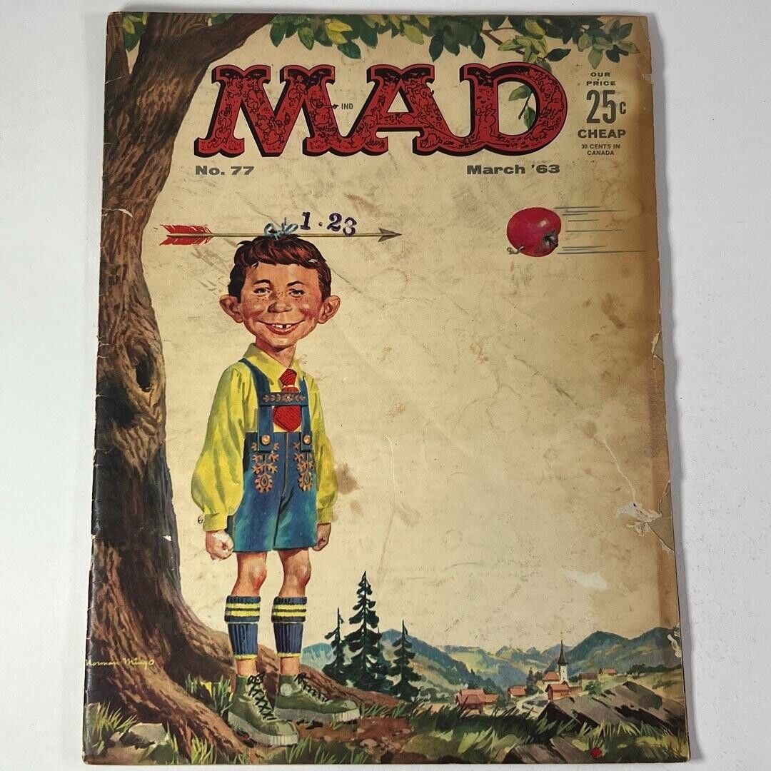 Vintage Mad Magazine #77 Classic Issue 1963 -  Irreverent And Clever Humor