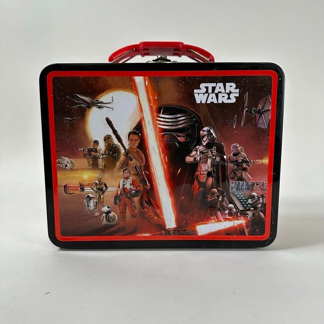 Star Wars The Force Awakens - Metal Tin Lunch Box - Collectible Han Solo - Rey