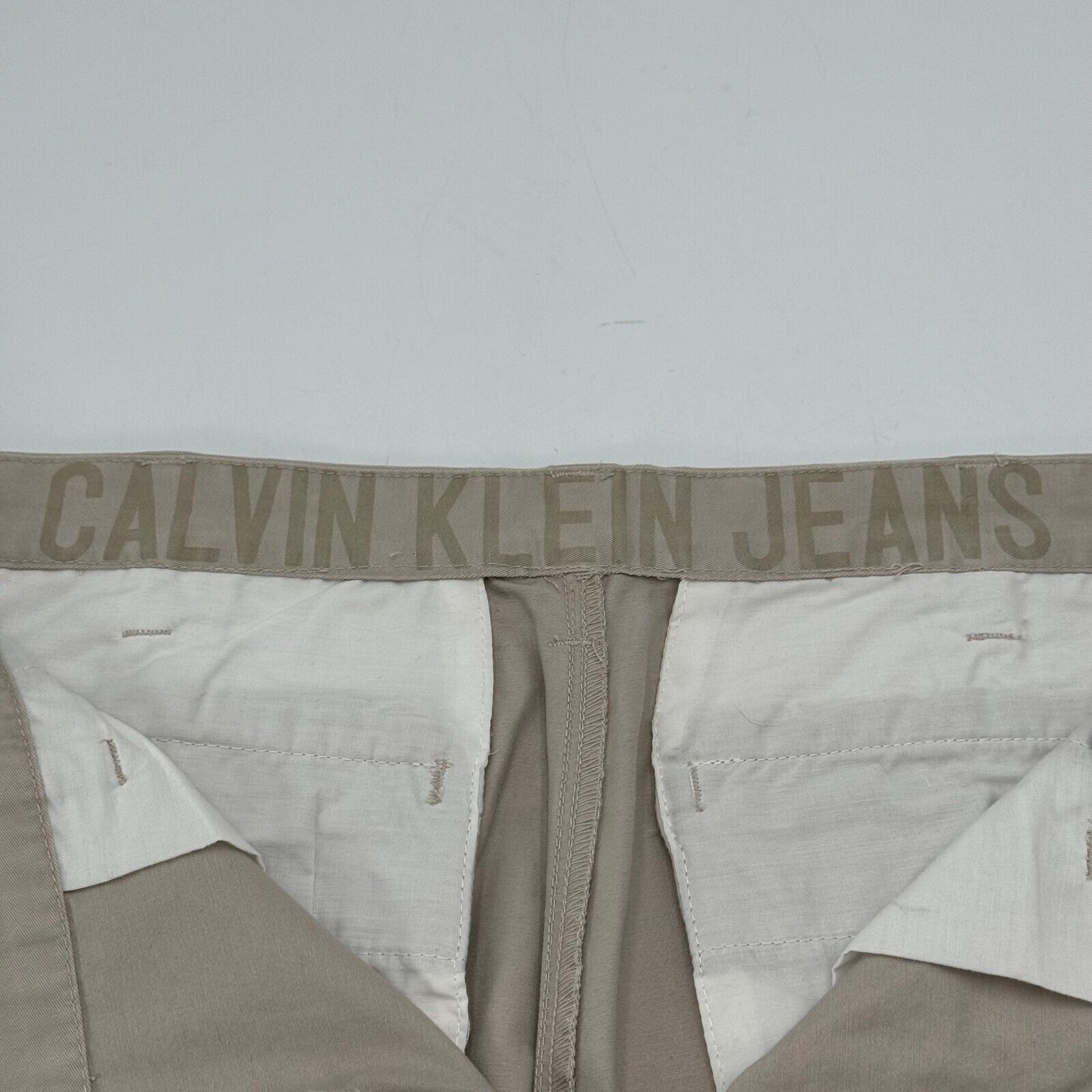 Calvin Klein Jeans Khaki Chino Tan Mens 36x32