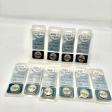 Heavens Way 10 Pack  Love Hope Courage Engraved Pocket Token Silver & Gold Coin