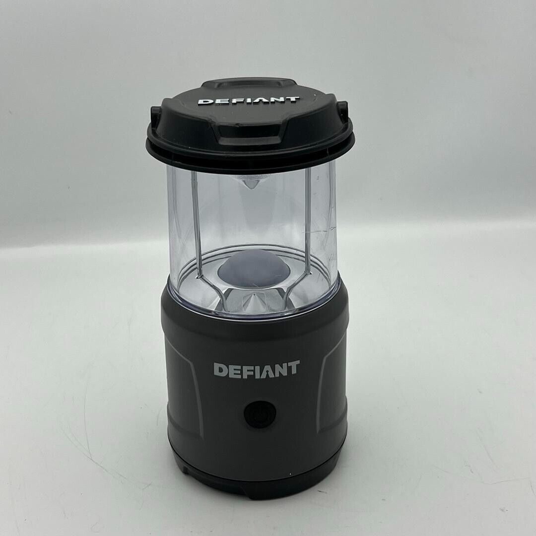 Defiant Portable Battery Powered Lantern - Outdoor/Indoor Reliable Lantern Black