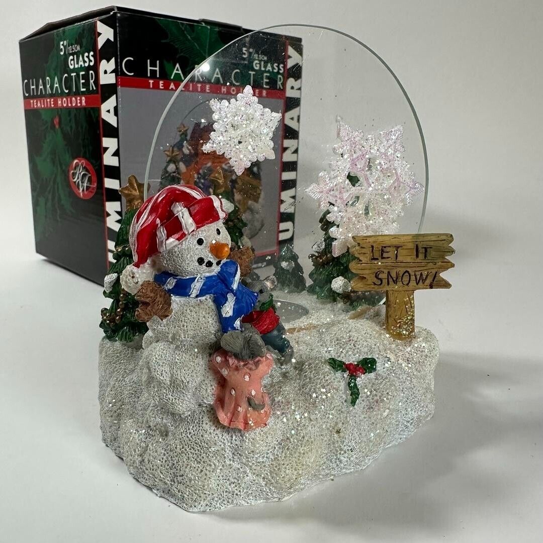 Luminary Let it Snow Character Tealight Holder