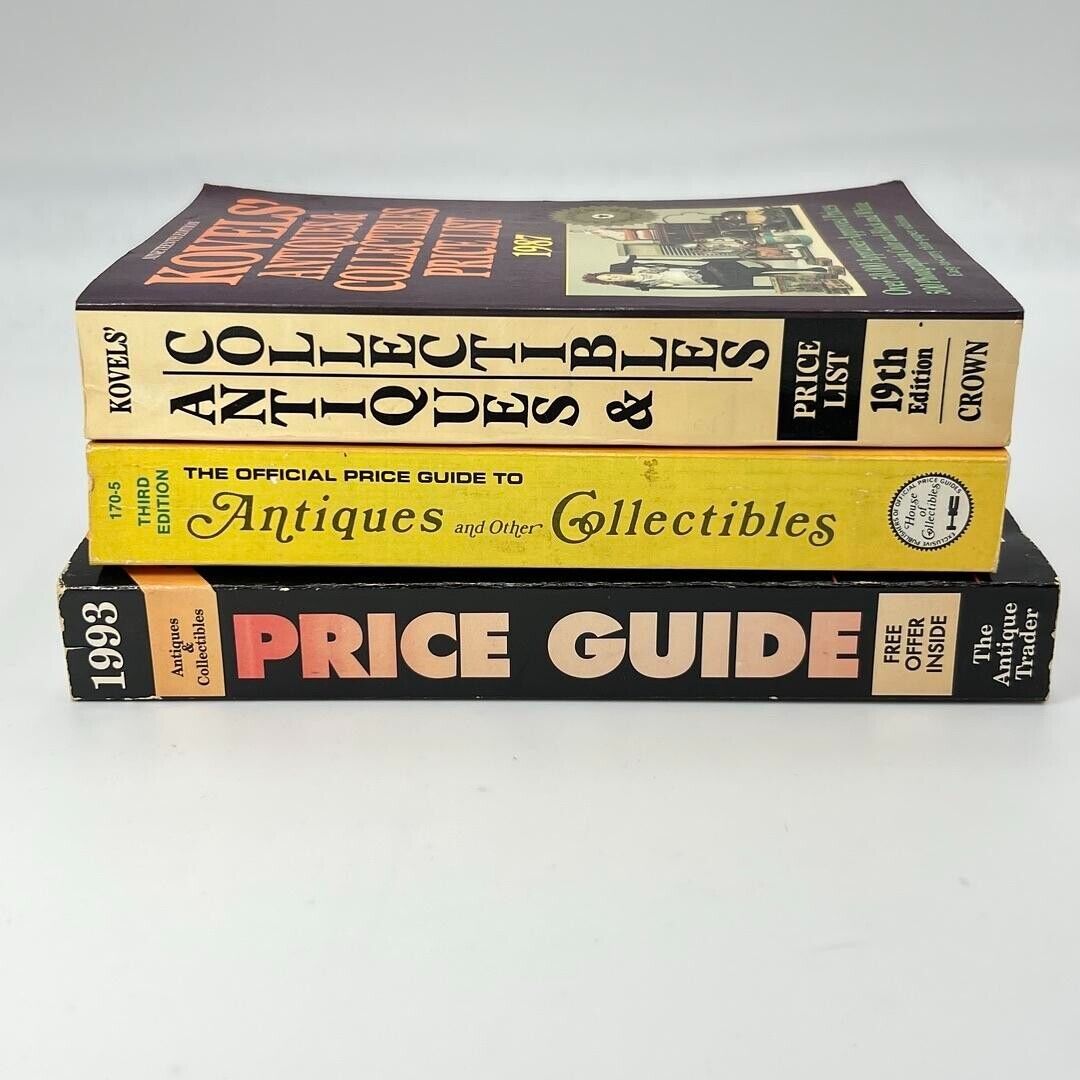 Antiques and Collectibles Price Guide Vintage Lot of 3 Books Paperback