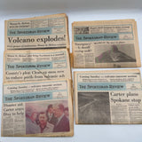 7 Issues Spokane Review Newspaper St. Helens Eruption Historic Souvenir 1980