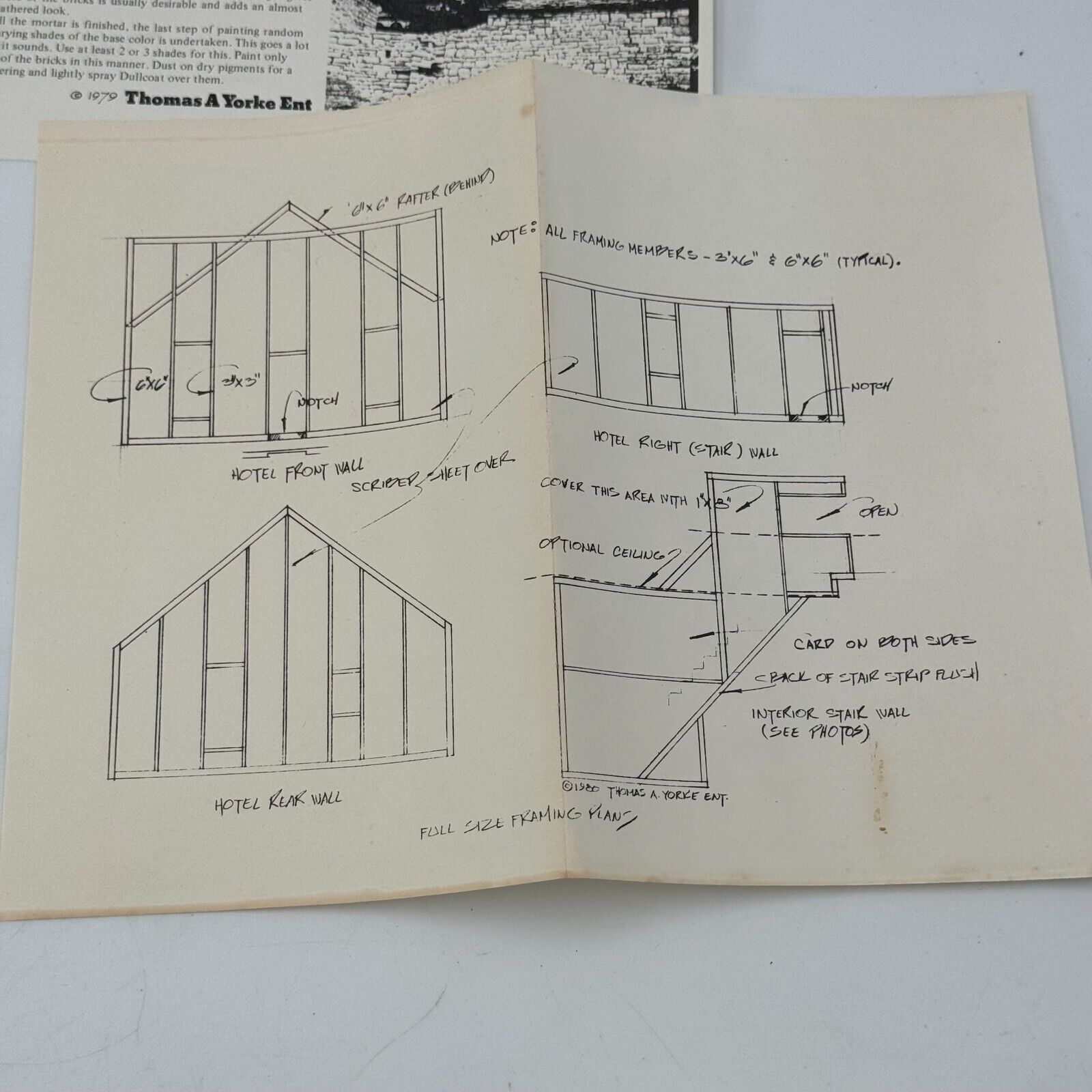 Thomas A. York, Pool Hall & Bordello Building Kit, HO HOn3 Scale
