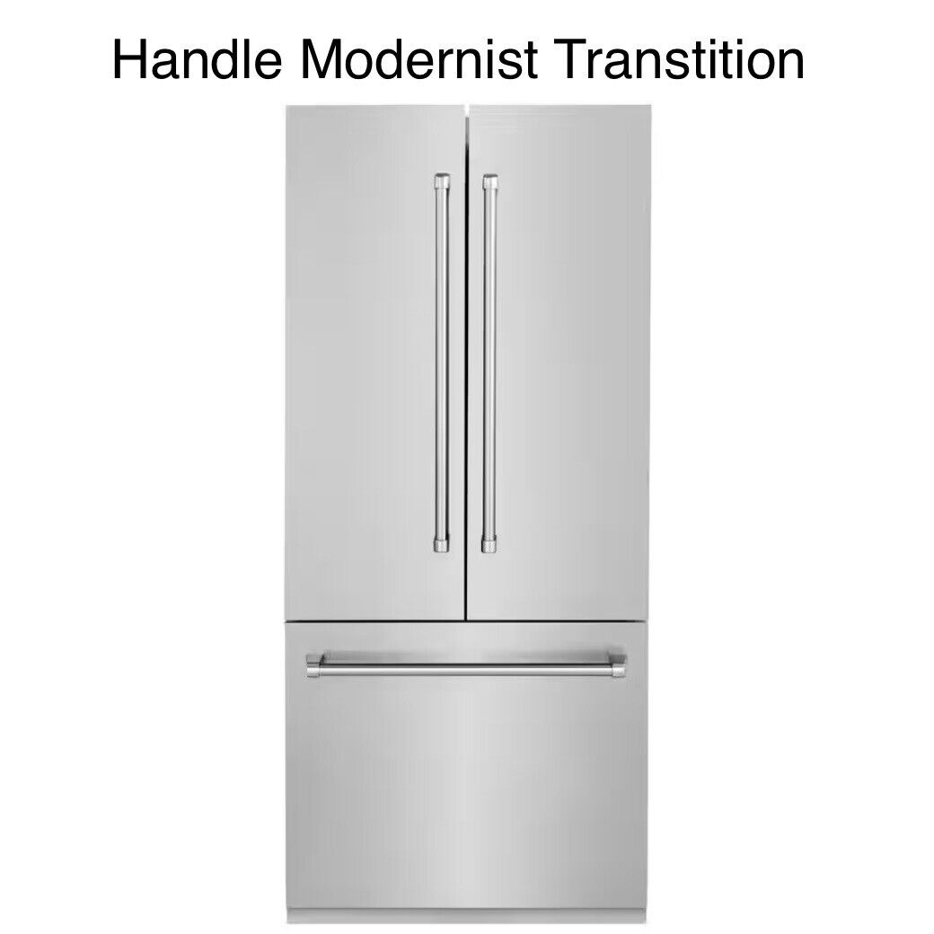 Modernist 3 Handle Kit for 36” Dacor French Door Refrigerators Silver ADRF36MHAA