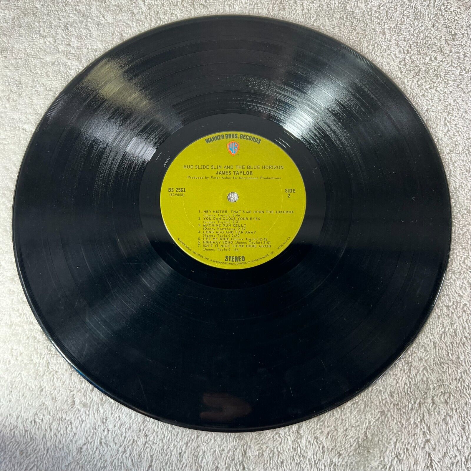 James Taylor Mud Slide Slim 1971 BS-2561 1ST Press Vinyl LP