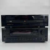 Sony Home Sound System STR-D2090 Stereo Receiver & CDP-C435 5 CD Changer Set