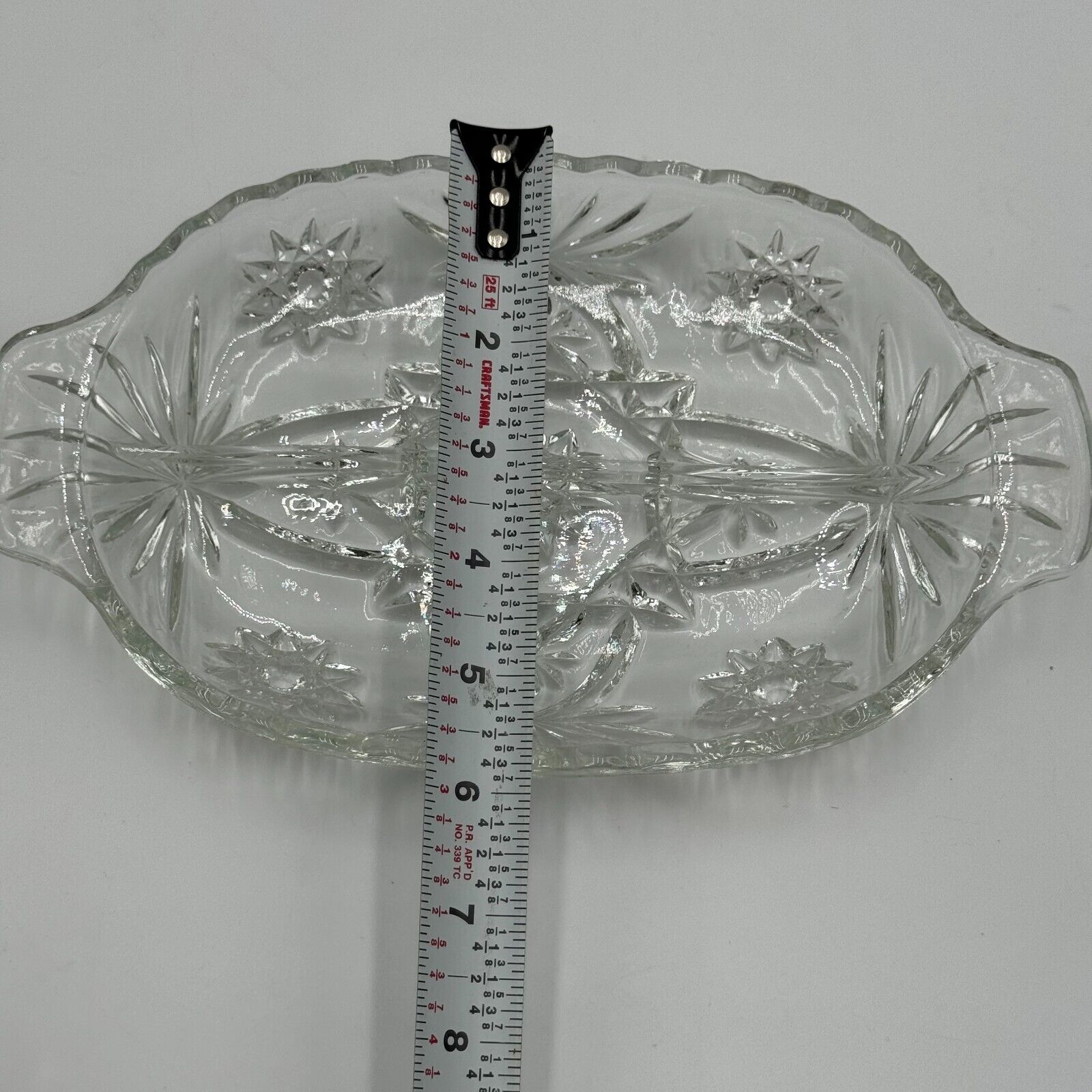Vintage 50s Anchor Hawking Fine Crystal 21 Piece Dining Set Cups Saucers Plates