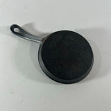 Cast Iron Small Shallow Skillet Griddle Pan Pancake 5" Diam 0.5" Depth Black New